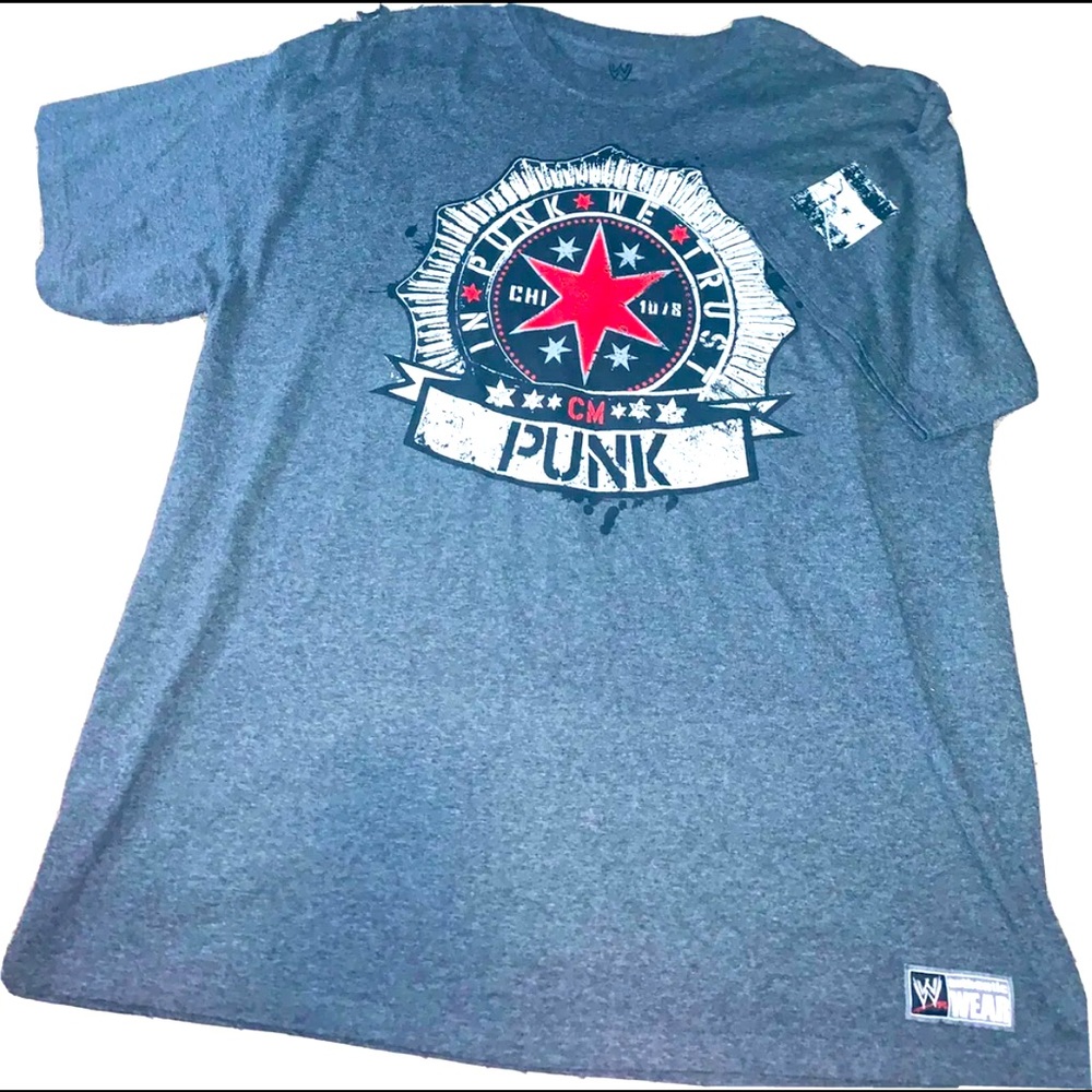WWE Authentic CM Punk In We Trust T Shirt 2012 Best In The World Wrestling 2XL